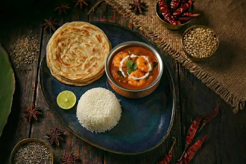 ANDHRA PRAWNS CURRY MEAL