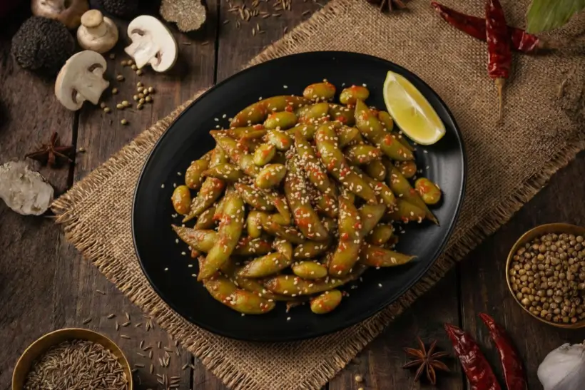 CHILLI GARLIC EDAMAME