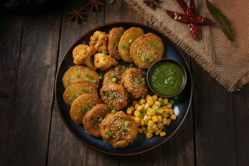 CRUNCHY PAKODAS (CHOICE OF ONION/ CHILLI/ SLICED POTATO/ MIXED)