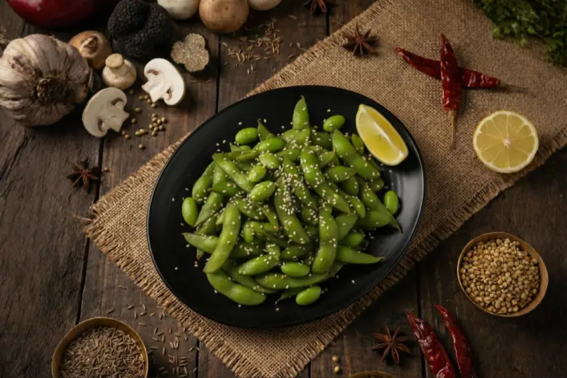 EDAMAME WITH SALT & PEPPER